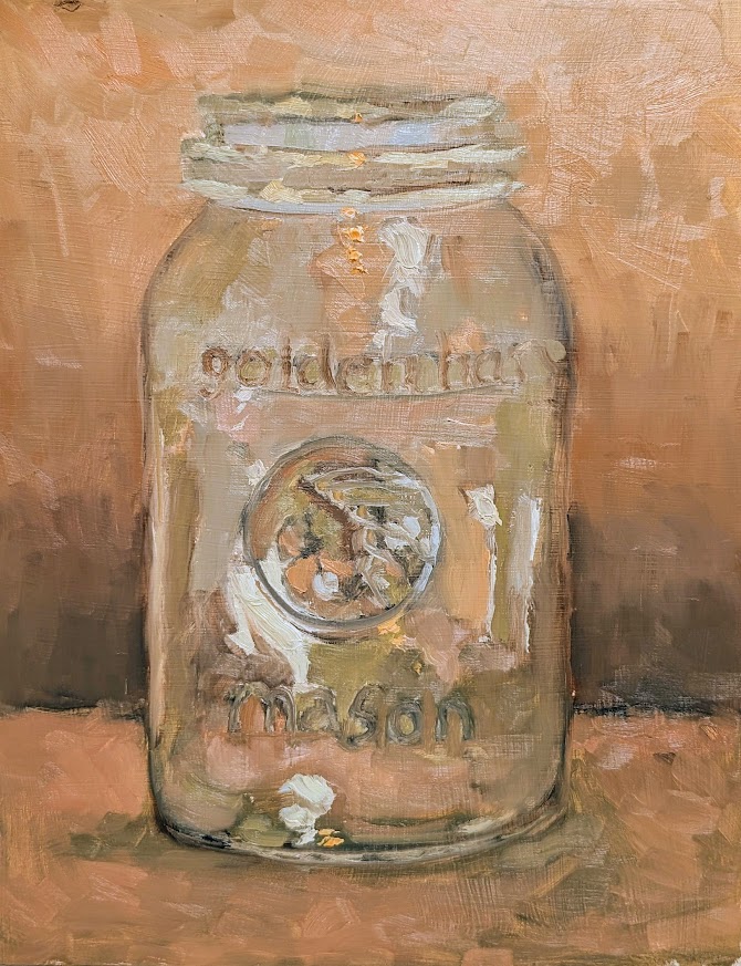 Golden Harvest Mason Jar