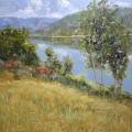WILLSIE-ANN - Along the Thompson River - 30 x 30 oil on canvas